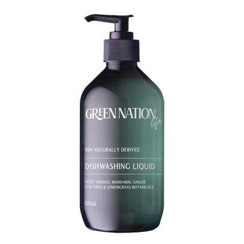 GREEN NATION life(グリーンネイションライフ)デッシュウォッシングリキッド スイートオレンジ&レモングラスの香り 食器洗い洗剤 天然由来成分配合 弱酸性 ユーロジャパンエレガンス