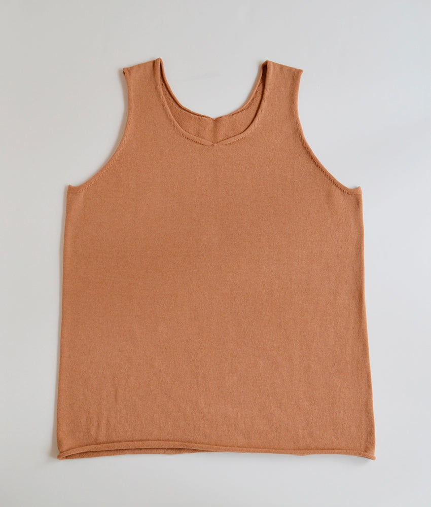 天衣無縫 My Brown ホームニット タンクトップ 《茶綿・UVカット》日本製
