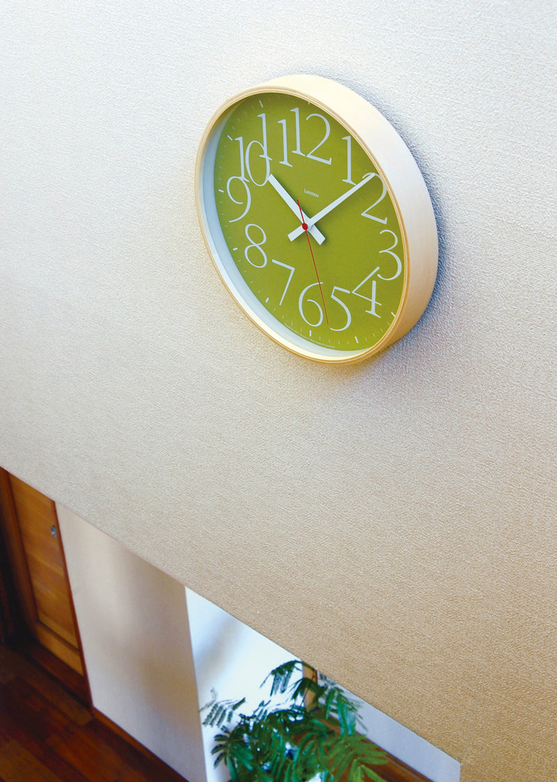 Lemnos AY clock RC(エーワイ クロック アールシー)グリーン 掛け時計 AY14-10 GN