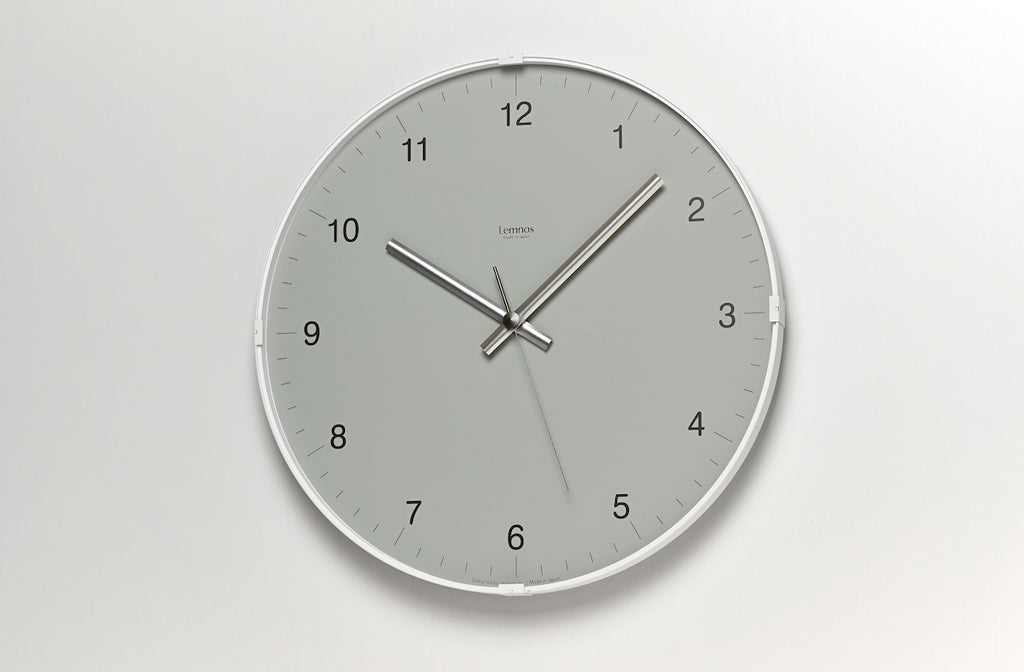 Lemnos Biome clock(バイオーム クロック)グレー 壁掛け時計 LC24-16GY