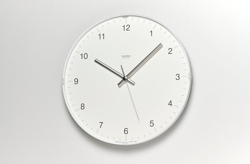 Lemnos Biome clock(バイオーム クロック)ホワイト 壁掛け時計 LC24-16WH