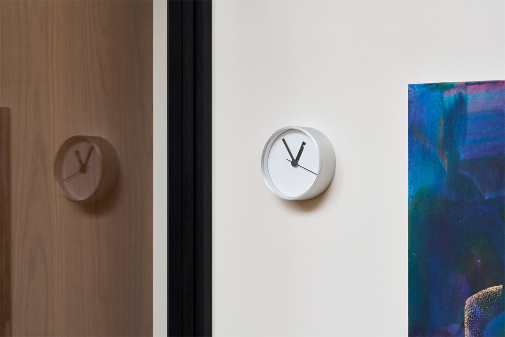 Lemnos Extra Normal Clock(エクストラノーマル クロック)ホワイト 掛け置き兼用 RM24-07 WH