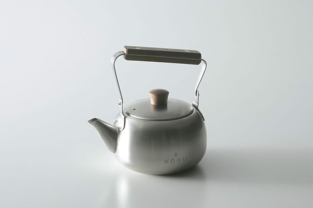 茶考具 急須 木柄 茶こし付き ステンレス製 日本製