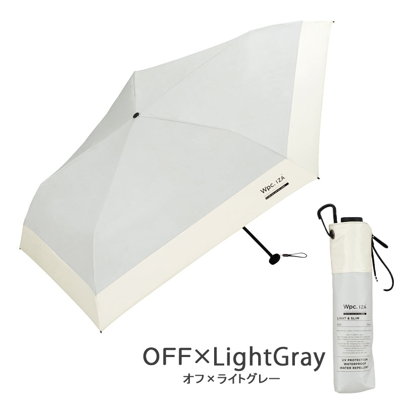 Wpc.ワールドパーティ IZA(イーザ)LIGHT&SLIM(ライト&スリム) 日傘 折りたたみ 大人の男性の晴雨兼用傘《ZA007》