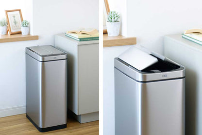 X-WING SENSOR BIN（エックスウイング センサービン）センサー式 自動開閉 ゴミ箱 シルバー 30L＜ラッピング対象外＞