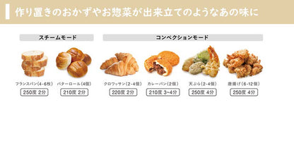 BRUNO（ブルーノ）crassy+ スチーム＆ベイク トースター BK/WH/GRG 全3色 ＜ラッピング対象外＞