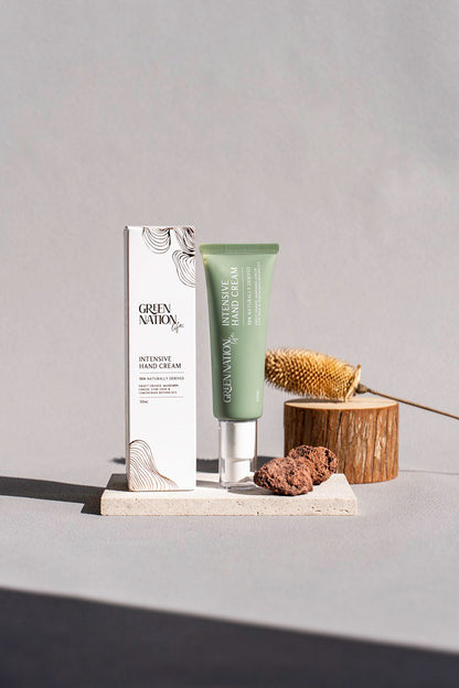 GREEN NATION life（グリーンネイションライフ）インテンシブ ハンドクリーム エアポンプ 天然由来成分配合 ユーロジャパンエレガンス