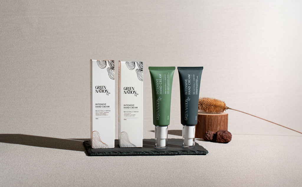 GREEN NATION life（グリーンネイションライフ）インテンシブ ハンドクリーム エアポンプ 天然由来成分配合 ユーロジャパンエレガンス
