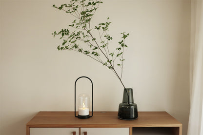 HOLMEGAARD（ホルムガード）FLORA VASE（フローラベース）ミディアムネック スモーク H24cm  ＜ラッピング対象外＞