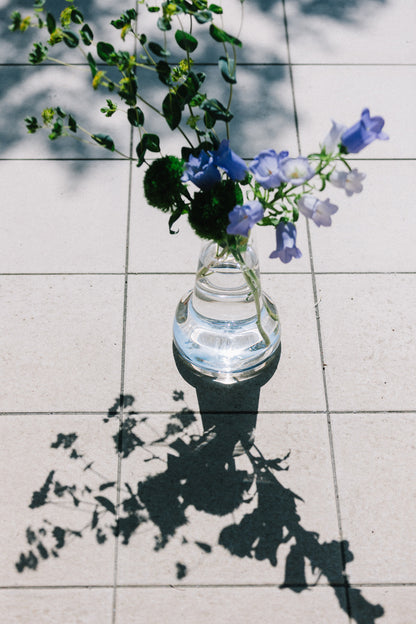 HOLMEGAARD（ホルムガード）FLORA VASE（フローラベース）ロングネック クリア H24cm