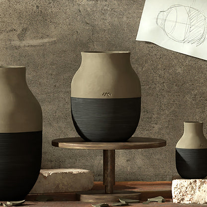 KÄHLER（ケーラー）OMAGGIO CIRCULARE（オマジオ サーキュラー）ベース（グレー） H20cm