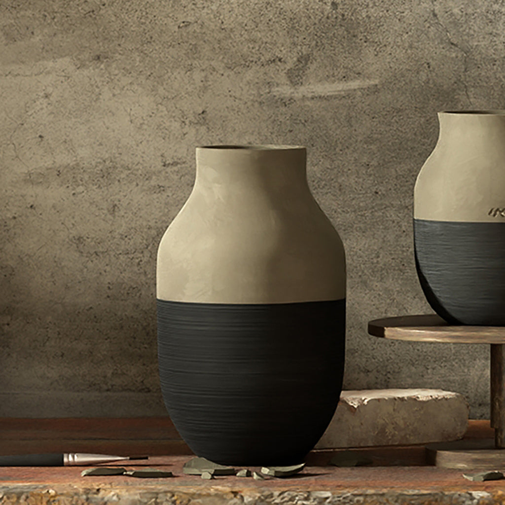 KÄHLER（ケーラー）OMAGGIO CIRCULARE（オマジオ サーキュラー）ベース（グレー） H31cm