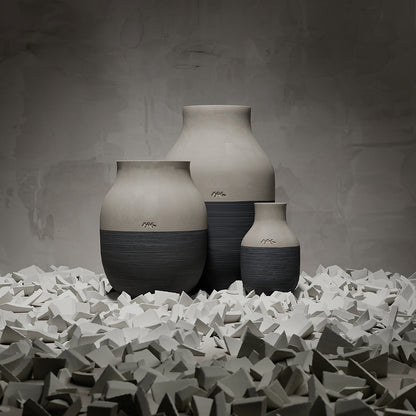 KÄHLER（ケーラー）OMAGGIO CIRCULARE（オマジオ サーキュラー）ベース（グレー） H12.5cm