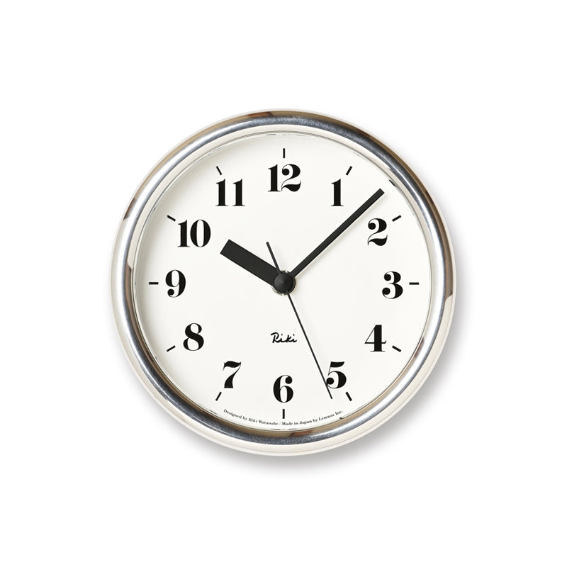 Lemnos RIKI ALUMINUM CLOCK  [リキ アルミニウム クロック]   掛け置き兼用 WR06-29
