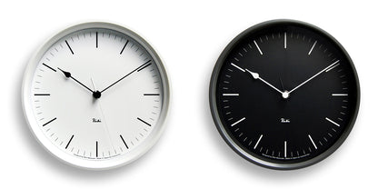 Lemnos RIKI STEEL CLOCK  [リキ スチール クロック]  壁掛け時計 WR08-24 BK