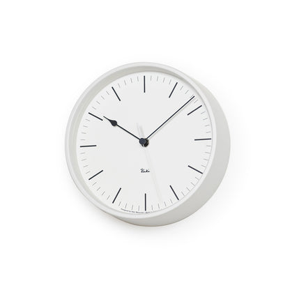 Lemnos RIKI STEEL CLOCK  [リキ スチール クロック]  壁掛け時計 WR08-24 WH