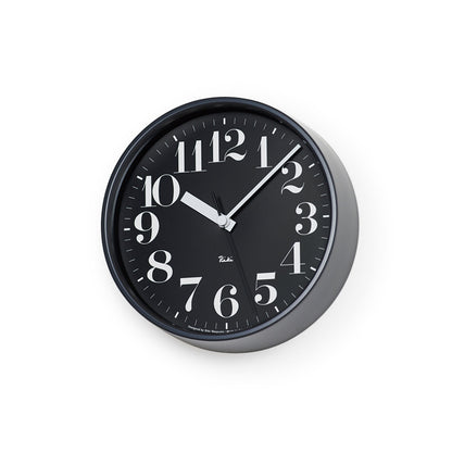 Lemnos RIKI STEEL CLOCK  [リキ スチール クロック]  壁掛け時計 WR08-25 BK
