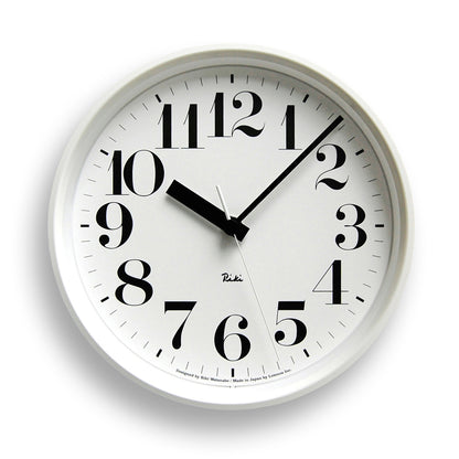 Lemnos RIKI STEEL CLOCK  [リキ スチール クロック]  掛時計 WR08-25 WH