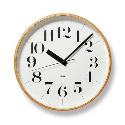 Lemnos RIKI CLOCK RC [リキ クロック アールシー]  壁掛け時計 WR08-27