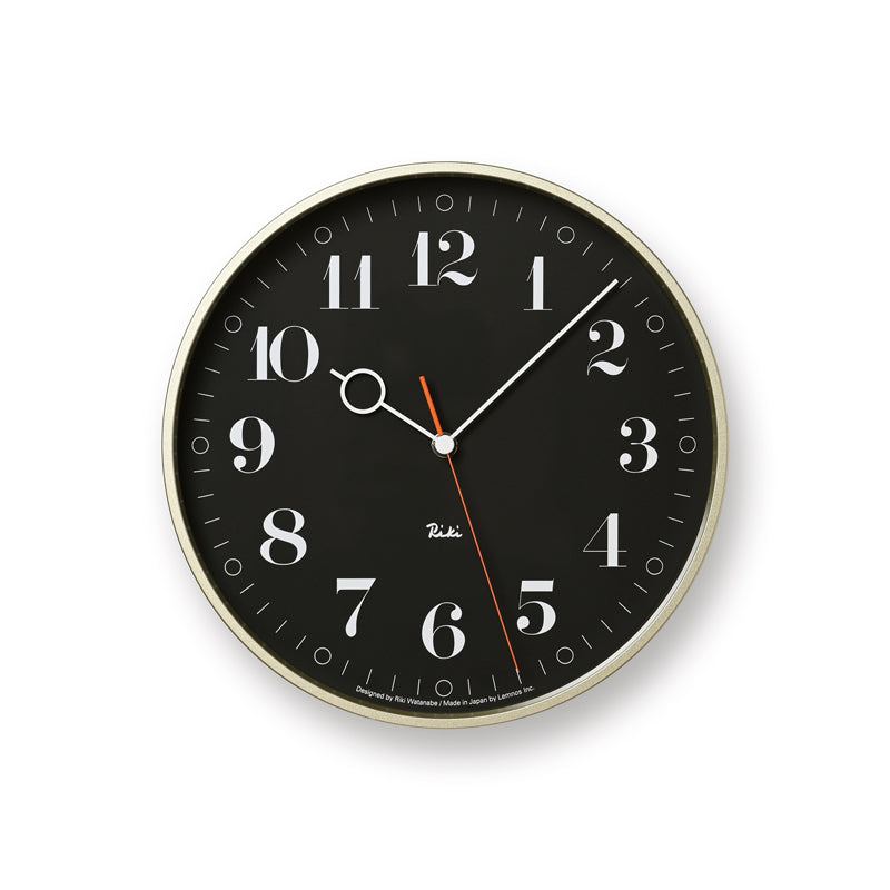 Lemnos RIKI RING CLOCK  [リキ リング クロック]  壁掛け時計 WR20-05 BK