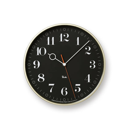 Lemnos RIKI RING CLOCK  [リキ リング クロック]  壁掛け時計 WR20-05 BK