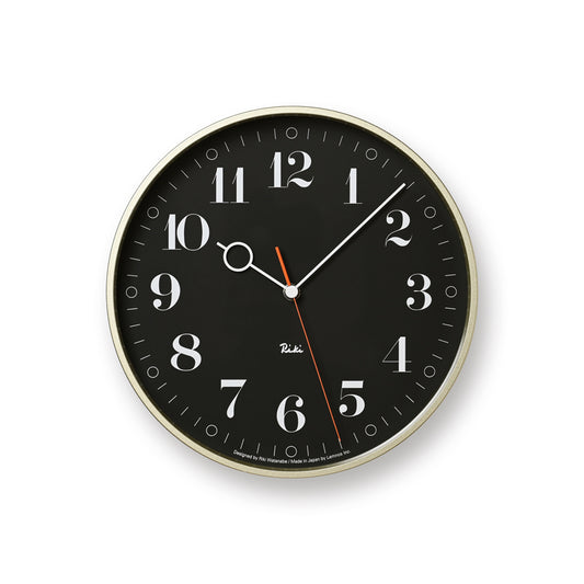 Lemnos RIKI RING CLOCK  [リキ リング クロック]  壁掛け時計 WR20-05 BK