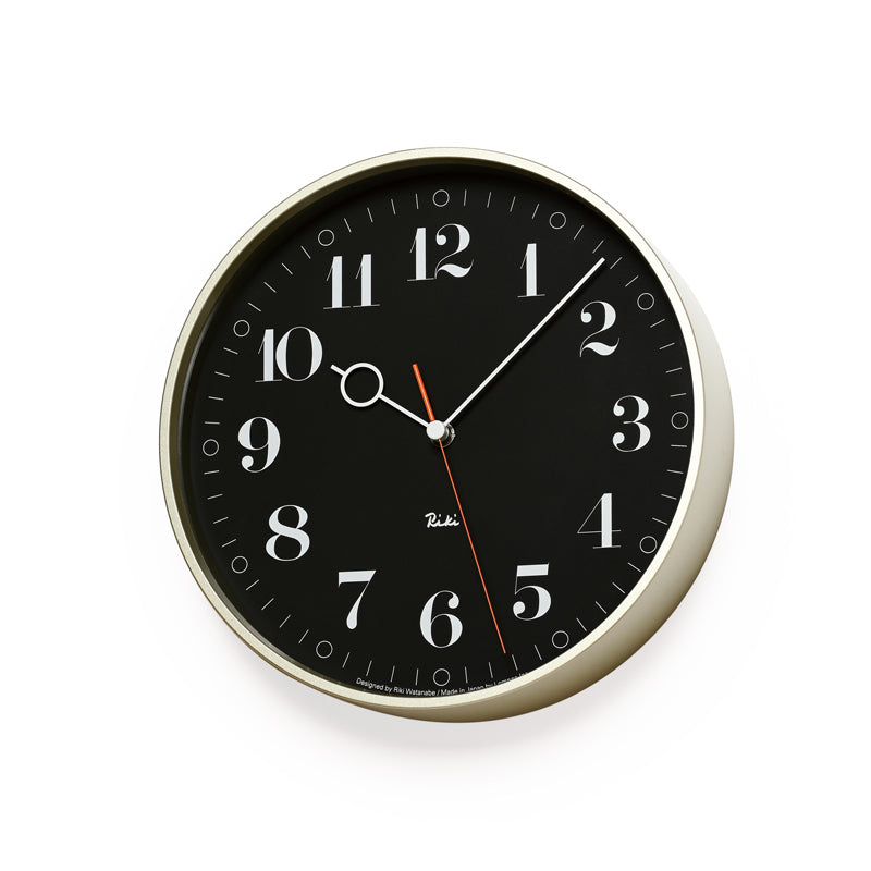 Lemnos RIKI RING CLOCK  [リキ リング クロック]  壁掛け時計 WR20-05 BK