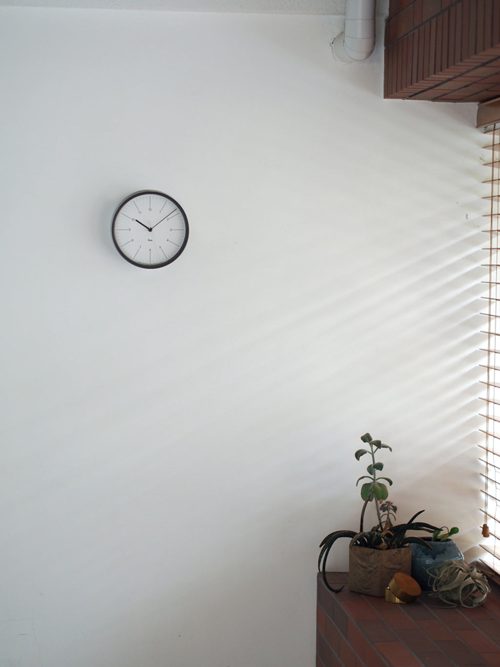 Lemnos RIKI STEEL CLOCK  [リキ スチール クロック]  掛時計 WR24-10 WH
