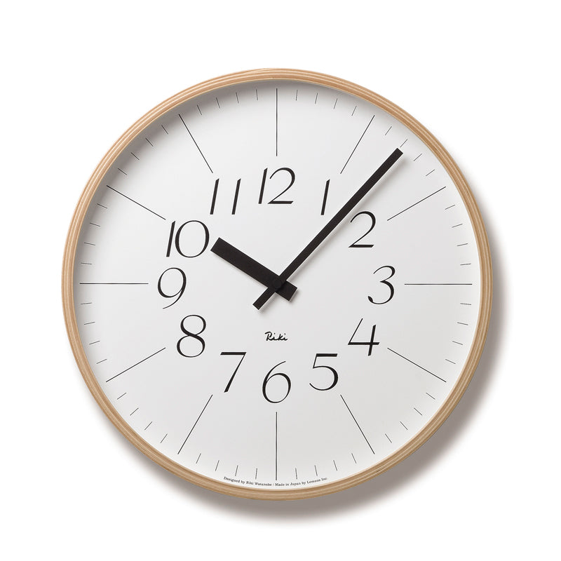 Lemnos RIKI CLOCK  [リキ クロック]  壁掛け時計 WR-0312L