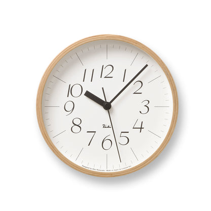 Lemnos RIKI CLOCK  [リキ クロック]  壁掛け時計 WR-0312S