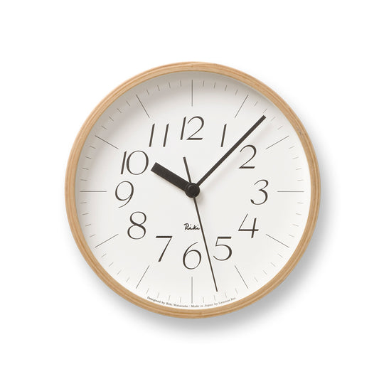 Lemnos RIKI CLOCK  [リキ クロック]  壁掛け時計 WR-0312S