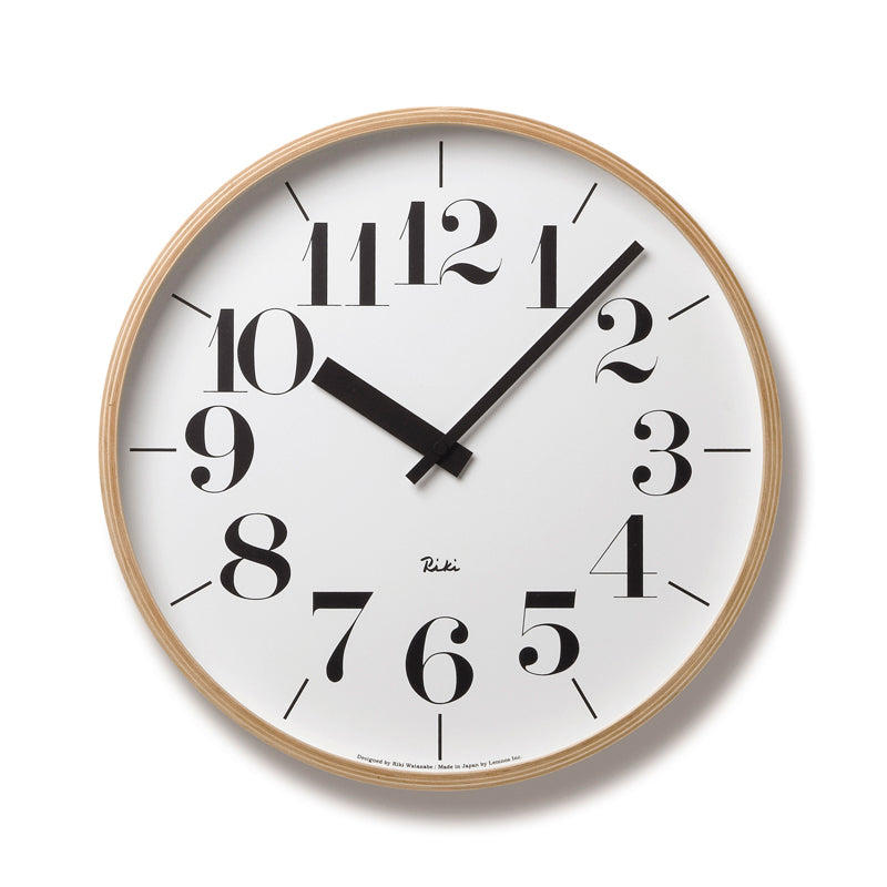 Lemnos RIKI CLOCK  [リキ クロック]  壁掛け時計 WR-0401L