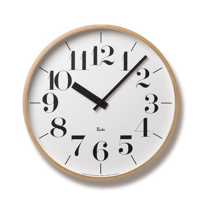 Lemnos RIKI CLOCK  [リキ クロック]  壁掛け時計 WR-0401L