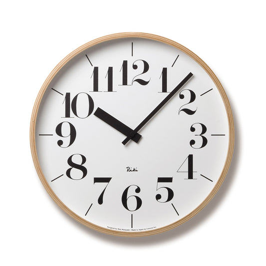 Lemnos RIKI CLOCK  [リキ クロック]  壁掛け時計 WR-0401L