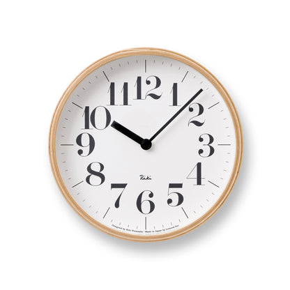 Lemnos RIKI CLOCK  [リキ クロック]  壁掛け時計 WR-0401S