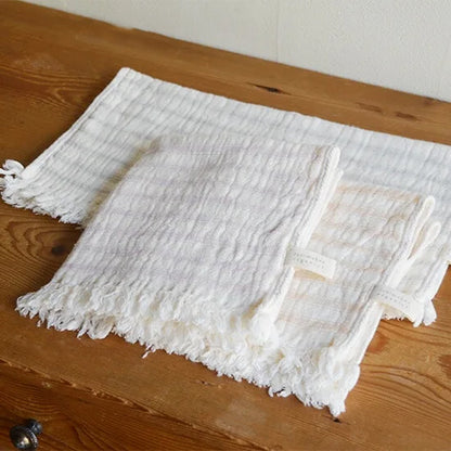 天衣無縫 スラブガーゼ【 ウオッシュタオル 34×40cm 】オーガニックコットン100％ 日本製