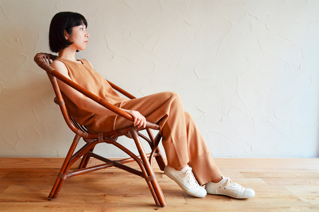 天衣無縫 My Brown ホームニット タンクトップ 《茶綿・UVカット》日本製