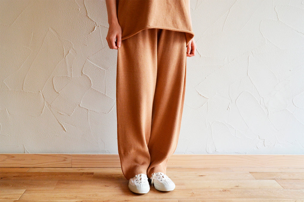 天衣無縫 My Brown ホームニット パンツ 《茶綿・UVカット》日本製