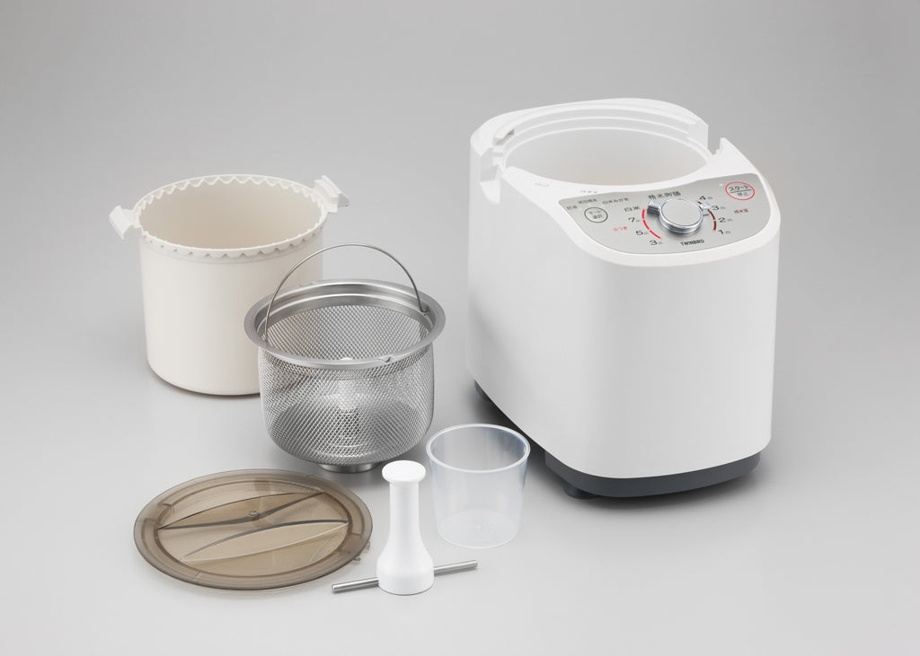 TWINBIRD（ツインバード）コンパクト精米器 精米御膳 MR-E520W ＜ラッピング対象外＞