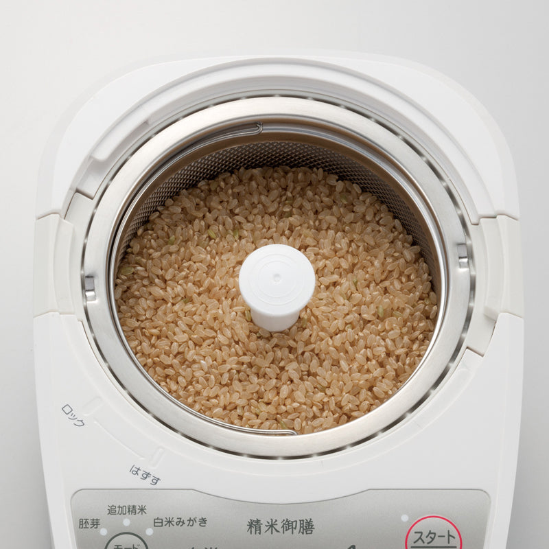 TWINBIRD（ツインバード）コンパクト精米器 精米御膳 MR-E520W ＜ラッピング対象外＞