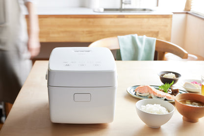 TWINBIRD（ツインバード）はやくておいしい3合 IH炊飯器 ホワイト/ブラック RM-D793 ＜ラッピング対象外＞
