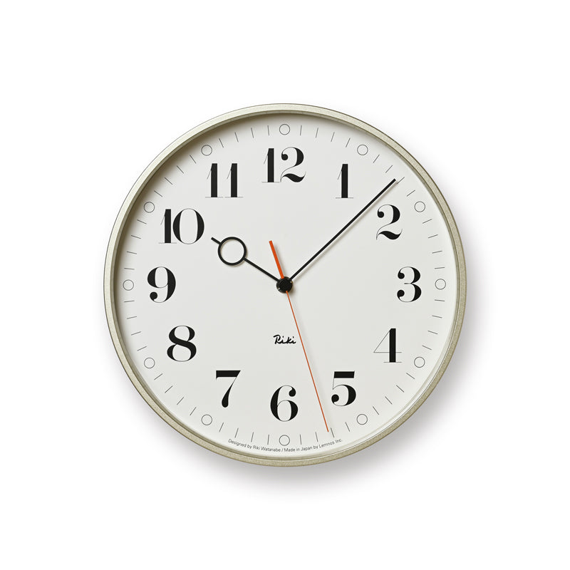 Lemnos RIKI RING CLOCK  [リキ リング クロック]  壁掛け時計 WR20-05 WH