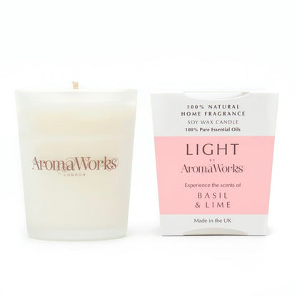Aroma Works（アロマワークス）グラス入りキャンドル S 香り4種  ユーロジャパンエレガンス