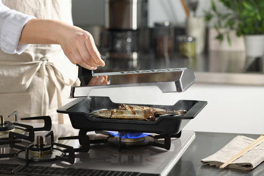 AUX（オークス）大人の焼魚 炭グリル 日本製 IH対応 レシピ付き ＜ラッピング対象外＞