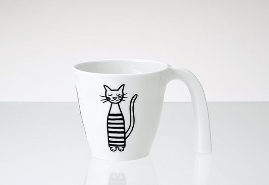 【SALE】Bitte Stenstrom（ビッテ ステンストローム）2CATS（ツーキャッツ）マグカップ 波佐見焼 日本製