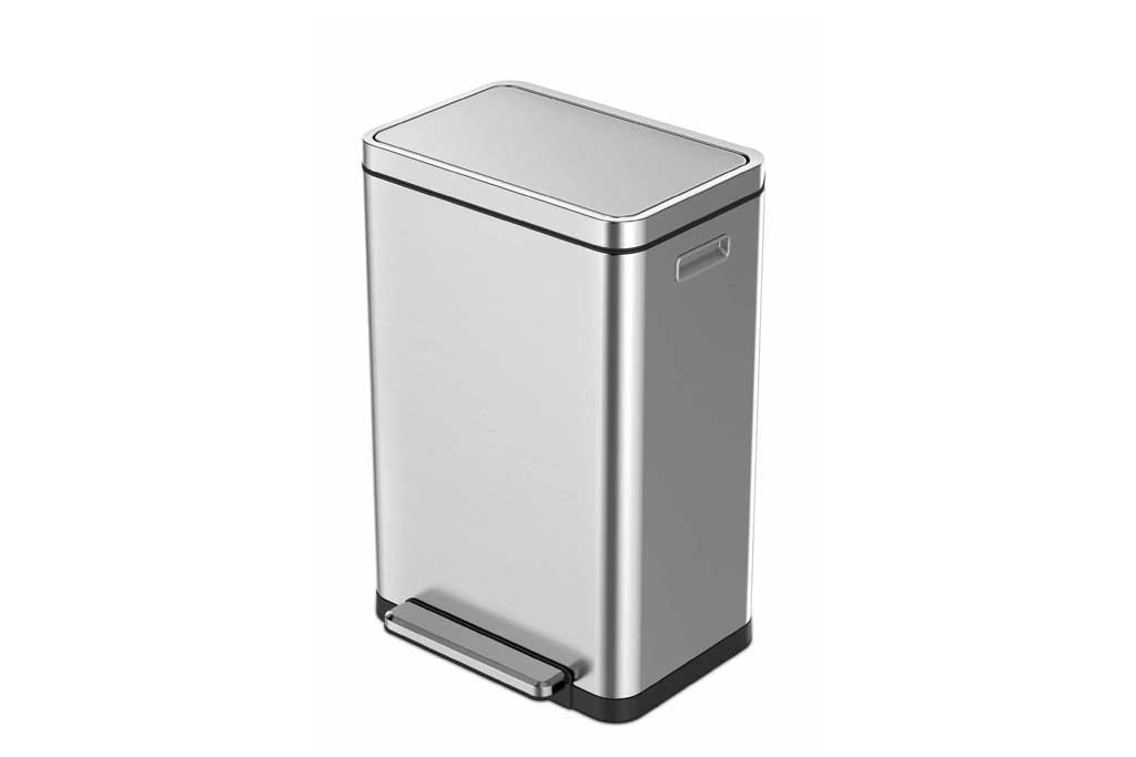 X CUBE STEP BIN エクスキューブ ステップビン ペダル式 スリムゴミ箱 シルバー 30L＜ラッピング対象外＞
