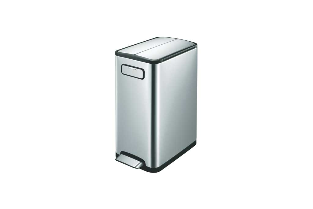 ECOFLY STEP BIN エコフライ ステップビン ペダル式 スリムゴミ箱 シルバー 20L＜ラッピング対象外＞
