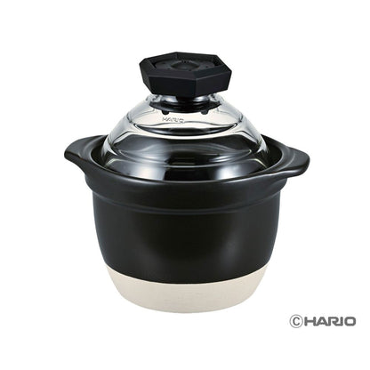 HARIO フタがガラスのご飯釜 1～2合 ＜ラッピング対象外＞