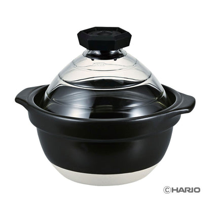 HARIO フタがガラスのご飯釜 2～3合 ＜ラッピング対象外＞