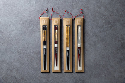若狭塗 箸  梨地白露 -ナシジハクロ- 23cm/21cm 全2種